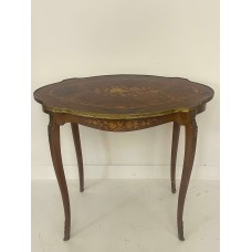 Antique table with inlay