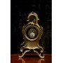 Table clock of Rococo style, bronze 