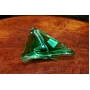  Green glass bowl of Vintage style