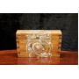 Painted oak casket of Vintage style 