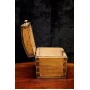 Painted oak casket of Vintage style 