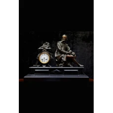 Antique bronze mantel clock 