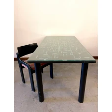 The set is a table with five chairs.