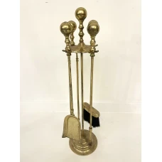A set of fireplace accessories