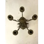 Fireplace clock with two candlesticks