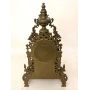 Fireplace clock with two candlesticks