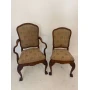 Large set of dining table and 8 chairs