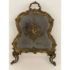 Antique fireplace screen