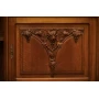 Antique Art Nouveau walnut buffet