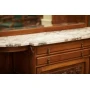 Antique Art Nouveau walnut buffet