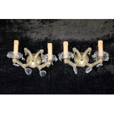Antique pair of wall lights