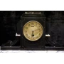 Antique mantel clock with candlesticks