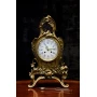 Table clock of Rococo style, bronze 