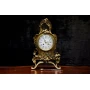 Table clock of Rococo style, bronze 